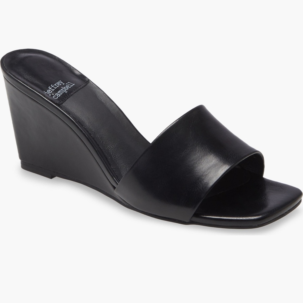Elegant Black Women's Wedge Heels